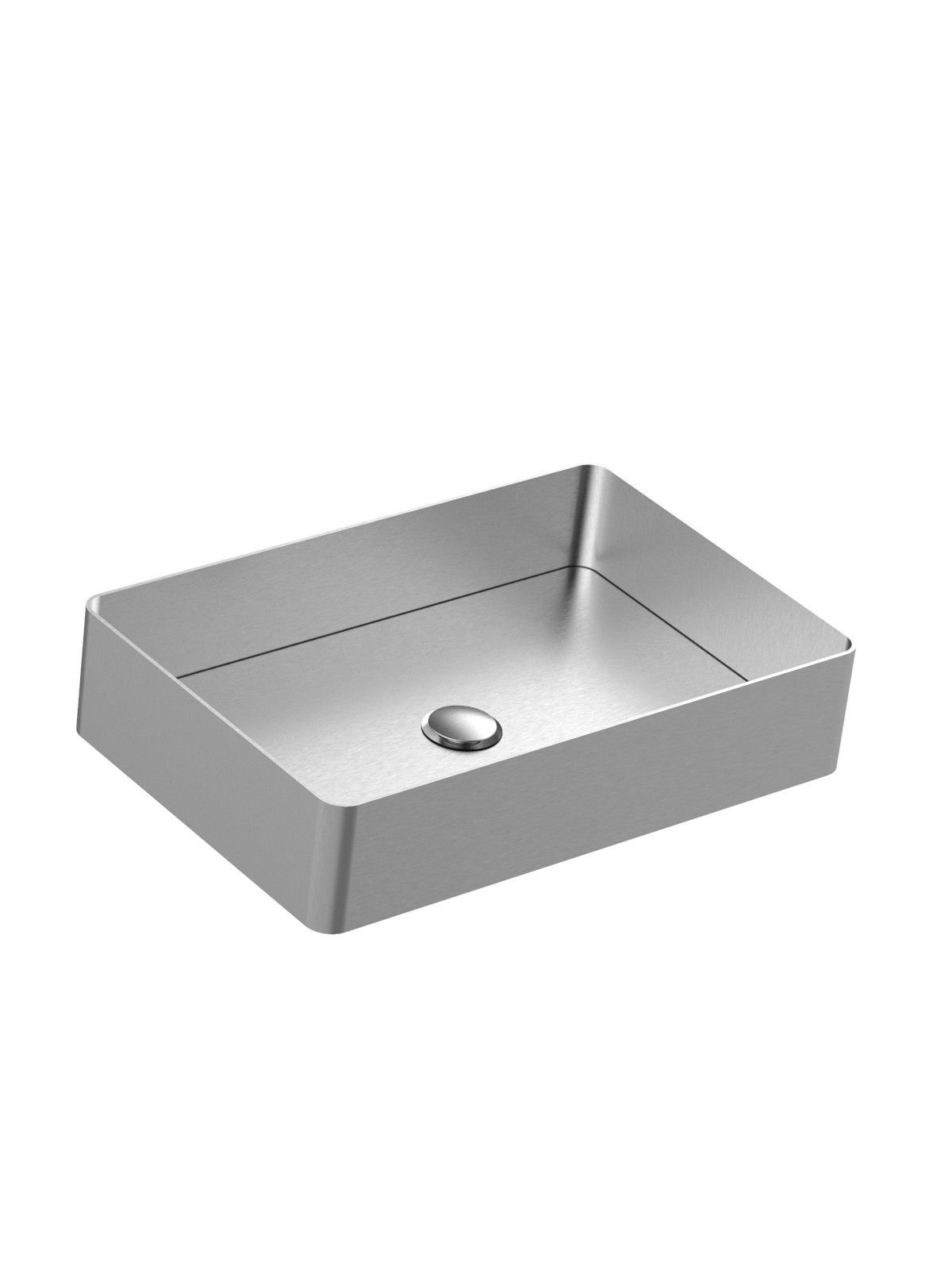 Lavabo da appoggio 400x600 mm completo di piletta push universal